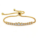 S925 Silver Bracelet Shining Zircon Adjustable Drawstring Bracelet