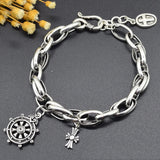 S925 Silver Cross Roulette Bracelet for Women