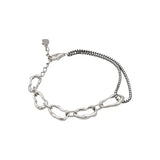 S925 Silver Bracelet Irregular Geometry Creative Minimalist Friendship Gift