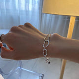 S925 Silver Bracelet Irregular Geometry Creative Minimalist Friendship Gift