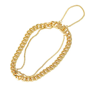 S925 Silver Bracelet for Women Korea Geometry Layer Chain
