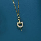 S925 Silver Classic Pearl Pendant Settings