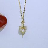 S925 Silver Classic Pearl Pendant Settings