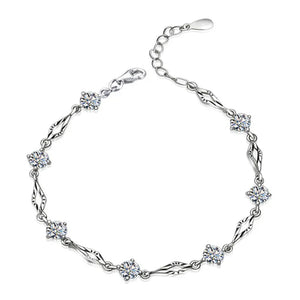 S925 Silver Couples Bracelet Bangle Wedding Gift