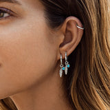 S925 Silver LOVE Dangle Earrings Heart Jewelry