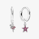 S925 Silver LOVE Dangle Earrings Heart Jewelry