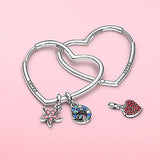 S925 Silver LOVE Dangle Earrings Heart Jewelry