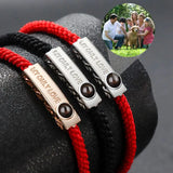 S925 Silver Personalized Projection Photo Bracelet