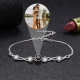 S925 Silver Projection Photo Bracelet Personalized Mother Gift
