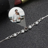 S925 Silver Projection Photo Bracelet Personalized Mother Gift