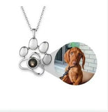S925 Silver Photo Projection Necklace Heart Picture Necklace