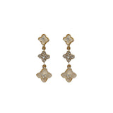 S925 Silver Flower Drop Earrings for Women Wedding Jewelry