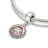 S925 Silver Happiness Tiger Dangle Charm for Bracelet Bangle