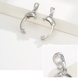 S925 Silver Drilled Pearls Pendant Blank Base DIY Jewellery Accessories