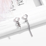 S925 Silver Retro Earrings Non-Mainstream Angel Ear Clip