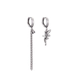 S925 Silver Retro Earrings Non-Mainstream Angel Ear Clip