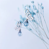 S925 Silver Butterfly Stud Earrings