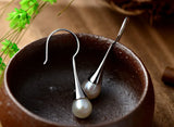 S925 Silver Freshwater Pearl Drop Earrings