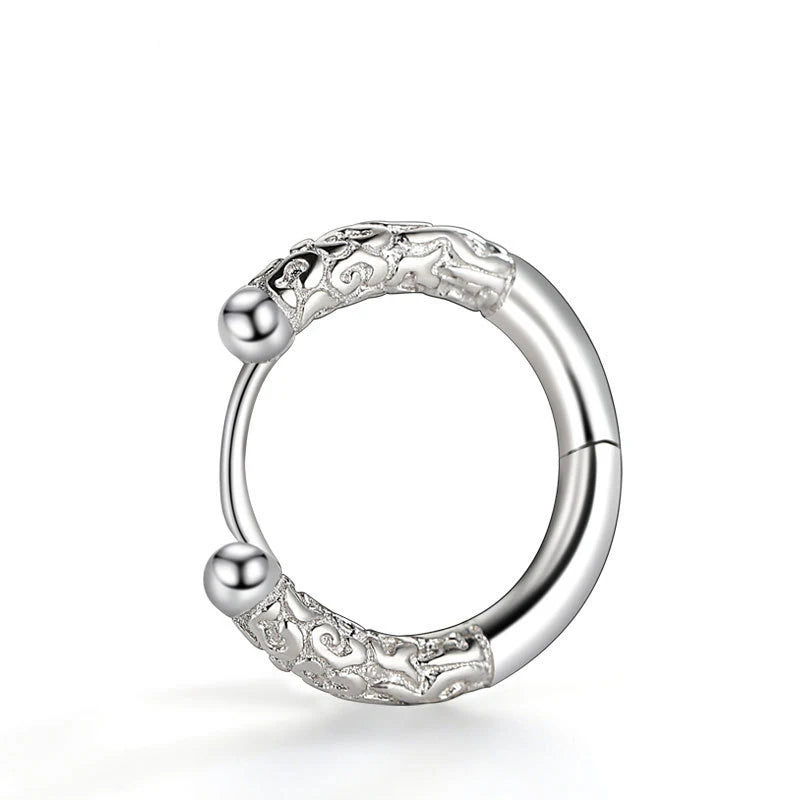 S925 Silver Men's Single Stud Earrings