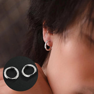 S925 Silver Men's Single Stud Earrings