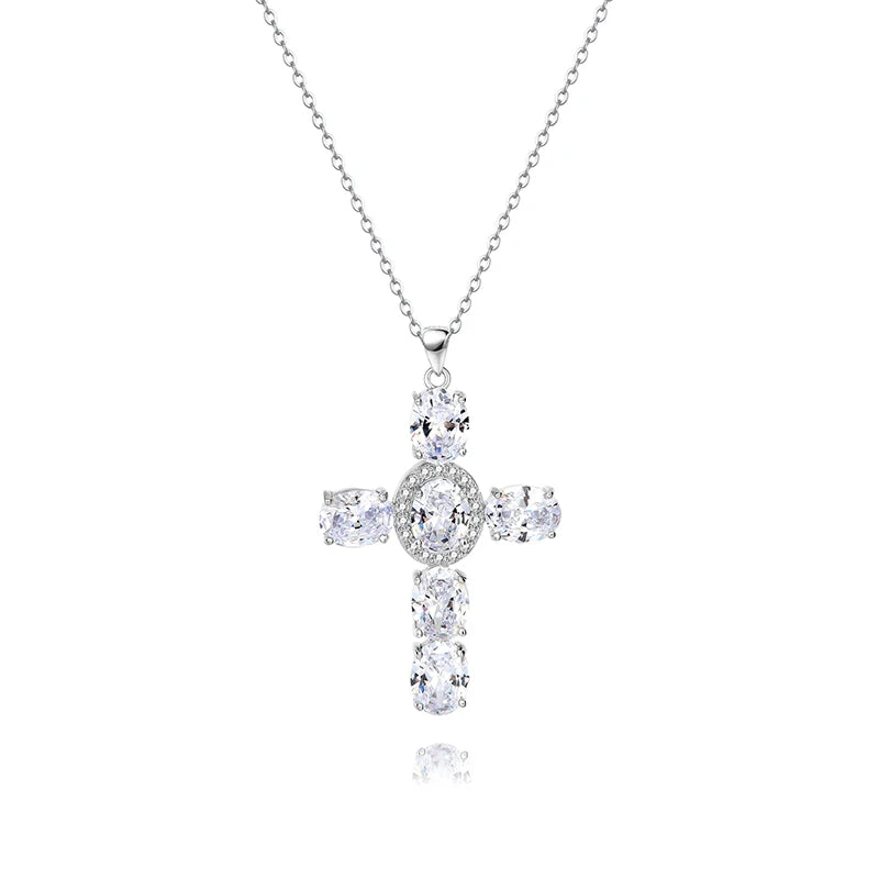 S925 Silver Micro-Set Zirconia Ross Pendant Necklace