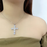S925 Silver Micro-Set Zirconia Ross Pendant Necklace