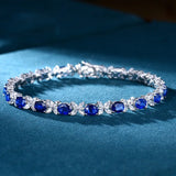 S925 Silver Royal Sapphire Bracelet for Women