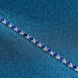 S925 Silver Royal Sapphire Bracelet for Women