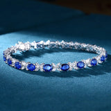 S925 Silver Royal Sapphire Bracelet for Women
