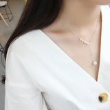 S925 Silver Single Pearl Pendant Necklace