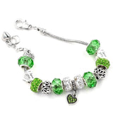 S925 Silver Heart Pendant Bracelet Set for Women