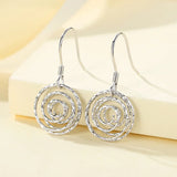 S925 Silver personalized pop round loop earrings Unisex wear