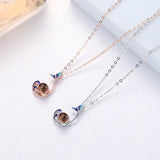 S925 Silver Fishtail Pendant Necklace For Women