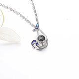 S925 Silver Fishtail Pendant Necklace For Women