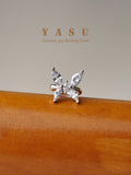 S925 Crystal Butterfly Ear Bone Clip Earrings Without Pierced