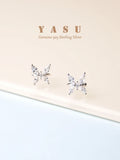 S925 Crystal Butterfly Ear Bone Clip Earrings Without Pierced
