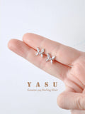 S925 Crystal Butterfly Ear Bone Clip Earrings Without Pierced