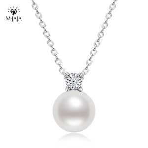 S925 Freshwater Pearl Moissanite Necklace Women Ins Jewelry