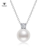 S925 Freshwater Pearl Moissanite Necklace Women Ins Jewelry