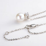 S925 Freshwater Pearl Moissanite Necklace Women Ins Jewelry