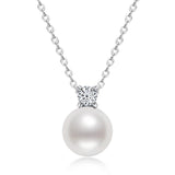 S925 Freshwater Pearl Moissanite Necklace Women Ins Jewelry