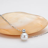 S925 Freshwater Pearl Moissanite Necklace Women Ins Jewelry