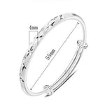 S925 Silver Stars Adjustable Bracelet Bangle Gift