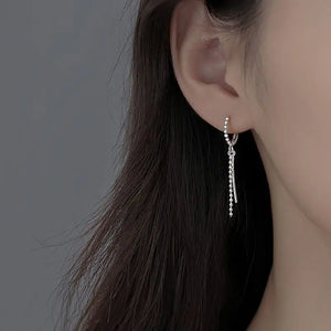 S925 Geometric Chain Earrings & Personalized Tassel Sense Earrings