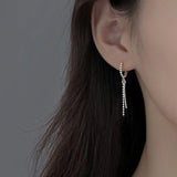 S925 Geometric Chain Earrings & Personalized Tassel Sense Earrings