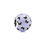 S925 Silver Glass Beads Charms for Bracelets, Christmas Dog Sock Mother's Gift