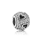 S925 Silver Glass Beads Charms for Bracelets, Christmas Dog Sock Mother's Gift
