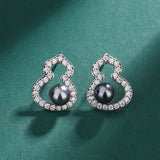 S925 Silver Gourd Earring & Pendant Set