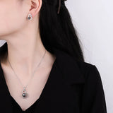 S925 Silver Gourd Earring & Pendant Set