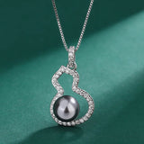 S925 Silver Gourd Earring & Pendant Set
